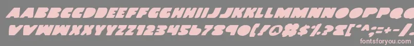 Landwv2i Font – Pink Fonts on Gray Background