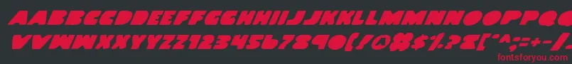 Landwv2i Font – Red Fonts on Black Background