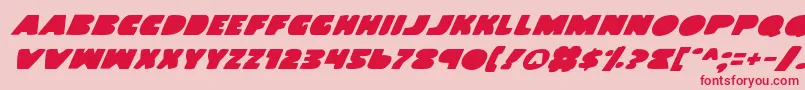 Landwv2i Font – Red Fonts on Pink Background
