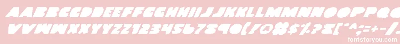 Landwv2i Font – White Fonts on Pink Background