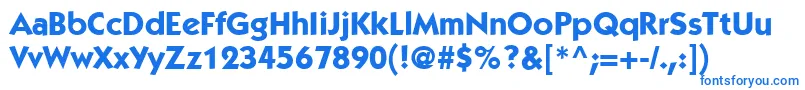 ItcKabelLtBold Font – Blue Fonts on White Background