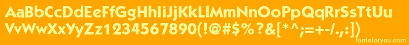 More about ItcKabelLtBold Font ItcKabelLtBold Font – Yellow Fonts on Orange Background