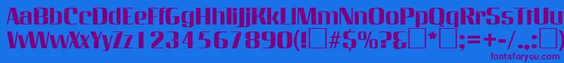 InverserifRegular Font – Purple Fonts on Blue Background