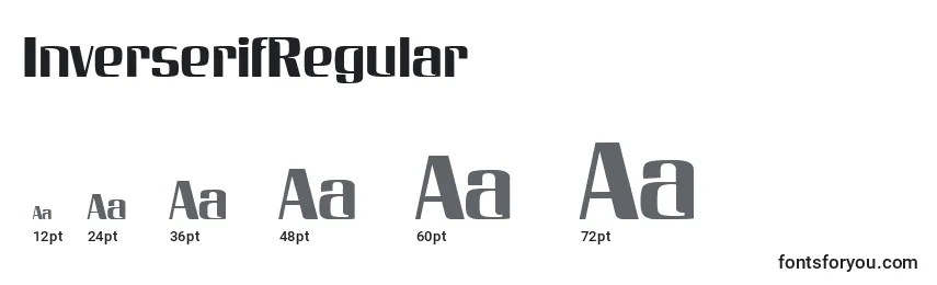 InverserifRegular Font Sizes