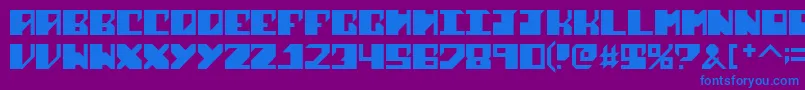 Шрифт SharkWeek – синие шрифты на фиолетовом фоне