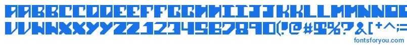 フォントSharkWeek – 白い背景に青い文字