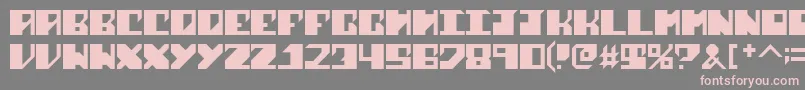 フォントSharkWeek – 灰色の背景にピンクのフォント