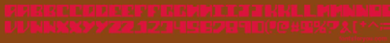 SharkWeek Font – Red Fonts on Brown Background