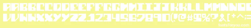 SharkWeek Font – White Fonts on Yellow Background
