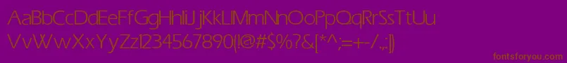 Eric Font – Brown Fonts on Purple Background