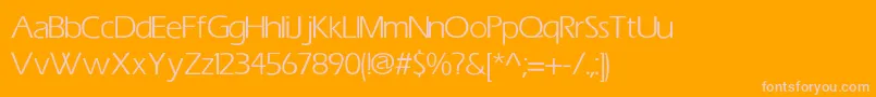 Eric Font – Pink Fonts on Orange Background