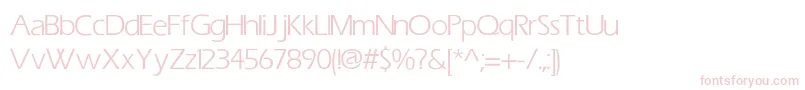 Eric Font – Pink Fonts on White Background