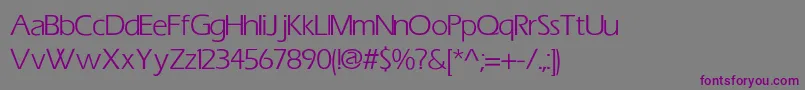Eric Font – Purple Fonts on Gray Background