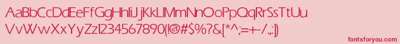 More about Eric Font Eric Font – Red Fonts on Pink Background