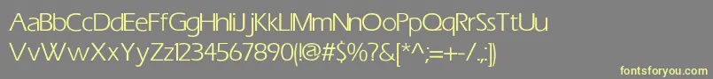 Eric Font – Yellow Fonts on Gray Background