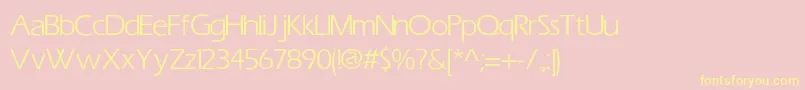 Eric Font – Yellow Fonts on Pink Background