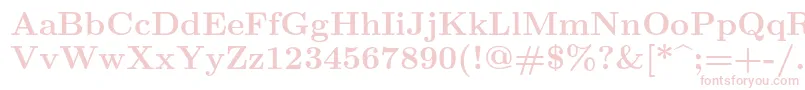 Lmroman10Bold Font – Pink Fonts on White Background