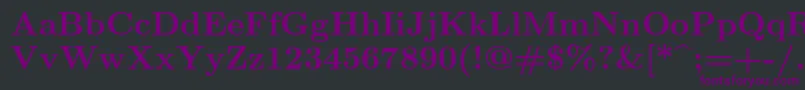 Lmroman10Bold Font – Purple Fonts on Black Background