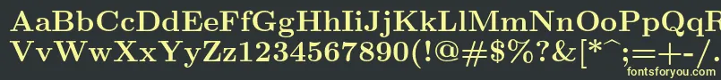 Lmroman10Bold Font – Yellow Fonts on Black Background