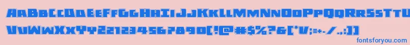 Darkallianceacad Font – Blue Fonts on Pink Background