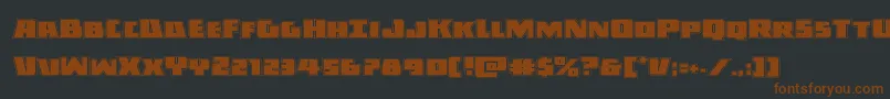 Darkallianceacad Font – Brown Fonts on Black Background