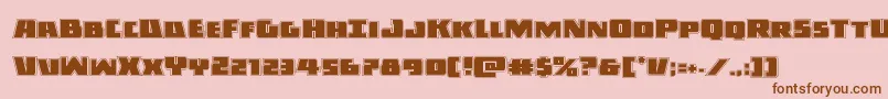 Darkallianceacad Font – Brown Fonts on Pink Background