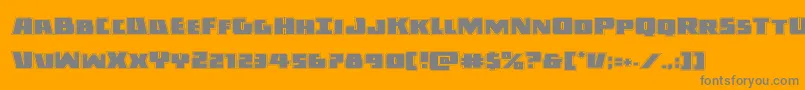 Darkallianceacad Font – Gray Fonts on Orange Background