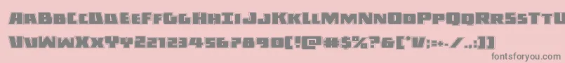 Darkallianceacad Font – Gray Fonts on Pink Background