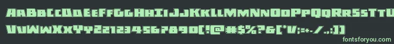 Darkallianceacad Font – Green Fonts on Black Background