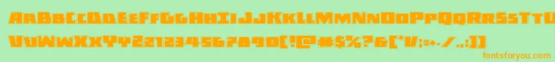 Darkallianceacad Font – Orange Fonts on Green Background