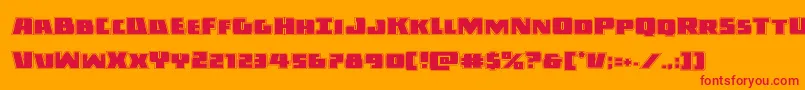 Darkallianceacad Font – Red Fonts on Orange Background