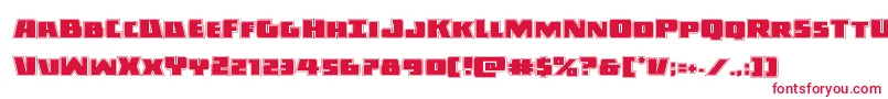 Darkallianceacad Font – Red Fonts on White Background