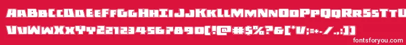 Darkallianceacad Font – White Fonts on Red Background