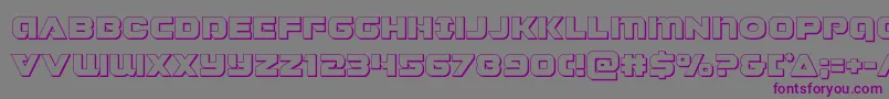 Jeebra3D Font – Purple Fonts on Gray Background