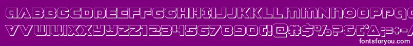 Jeebra3D Font – White Fonts on Purple Background