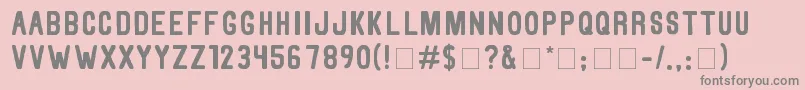 ThorneNormal Font – Gray Fonts on Pink Background
