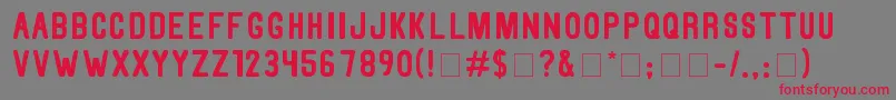 ThorneNormal Font – Red Fonts on Gray Background