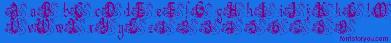 BjfUglyDuckling-fontti – violetit fontit sinisellä taustalla