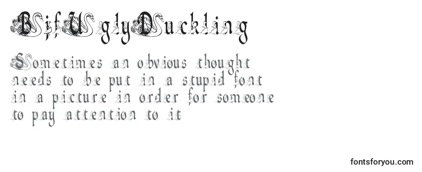 BjfUglyDuckling Font