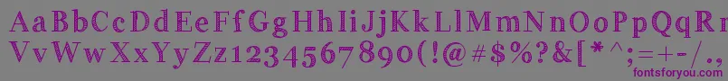 Handygeorge Font – Purple Fonts on Gray Background