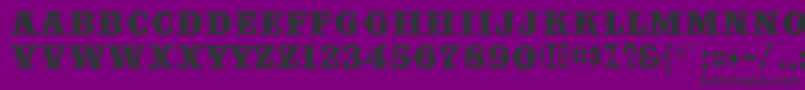 Big Top Font – Black Fonts on Purple Background