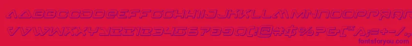 4114blasterv23Dital Font – Purple Fonts on Red Background