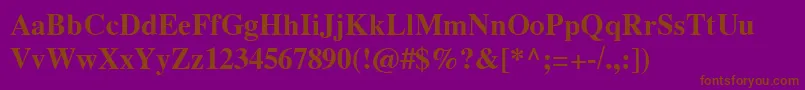 GrecoDemiSsiDemiBold Font – Brown Fonts on Purple Background