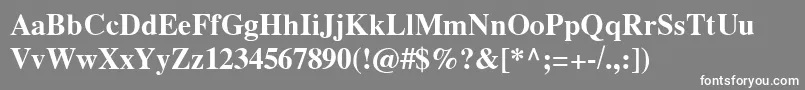 GrecoDemiSsiDemiBold Font – White Fonts on Gray Background