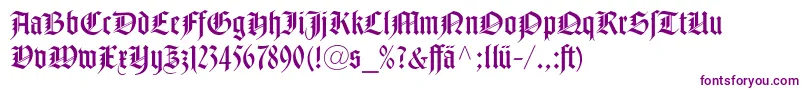 NotreDameLtRomanDfr-Schriftart – Violette Schriften