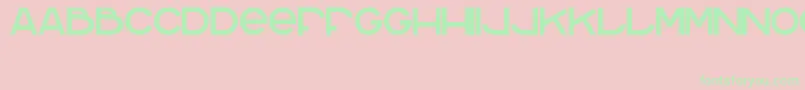 Homeblock Font – Green Fonts on Pink Background