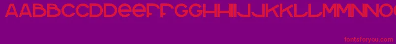 Homeblock Font – Red Fonts on Purple Background