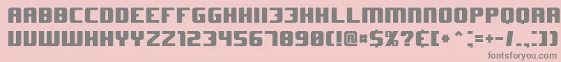 Jhuf Font – Gray Fonts on Pink Background