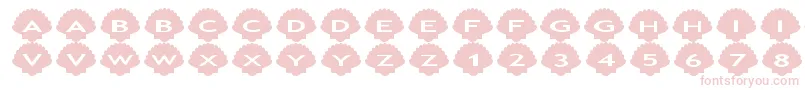 Asshells-fontti – vaaleanpunaiset fontit