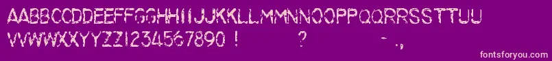 LilacMalaria Font – Pink Fonts on Purple Background